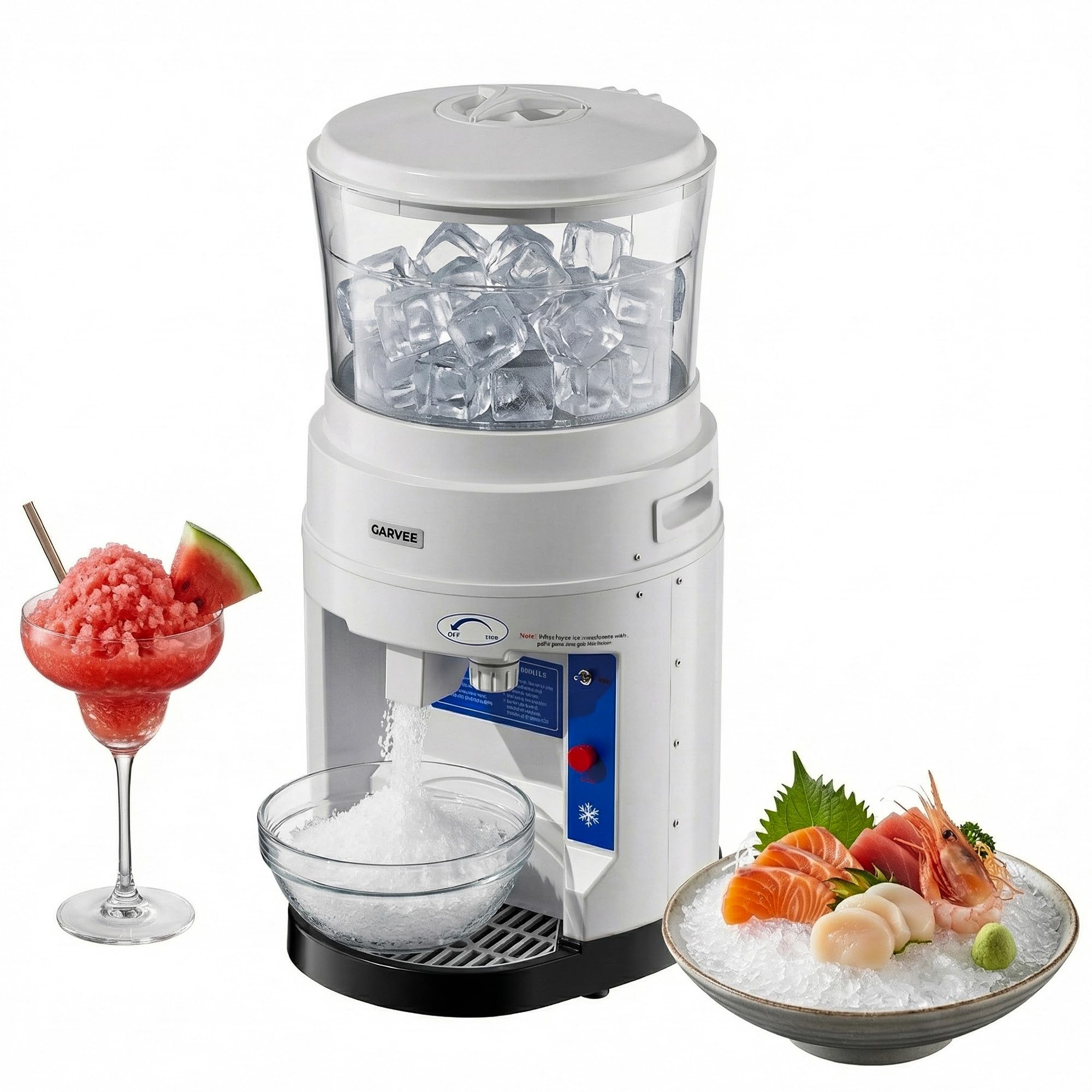 Ice Crusher Machine Commercial - Máquina Elétrica Comercial de Gelo Raspado