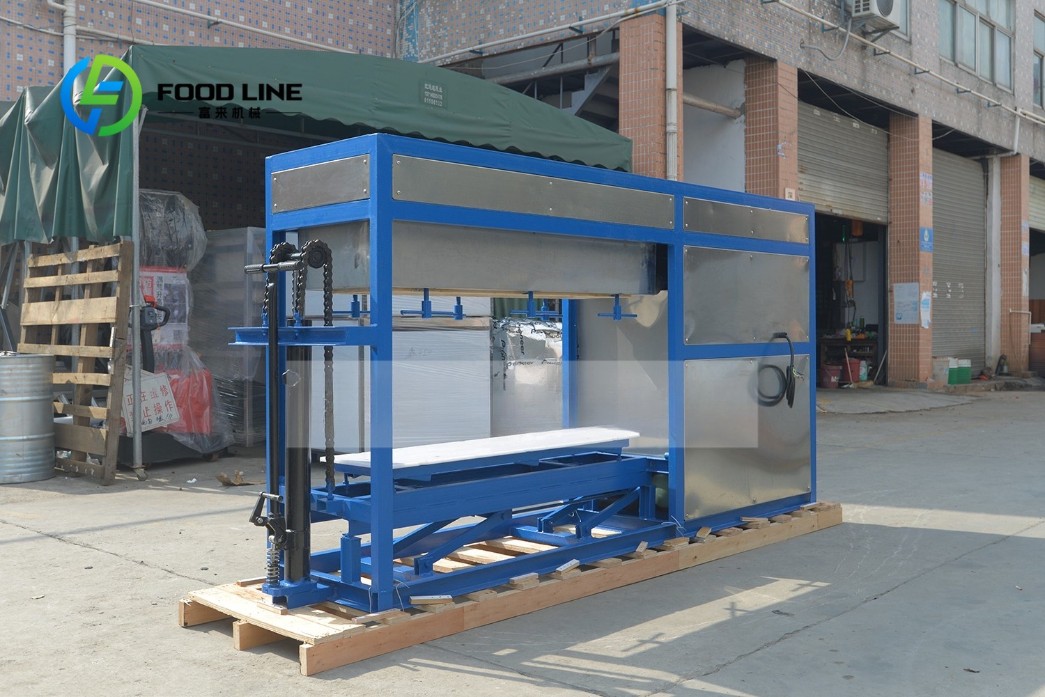Block Ice Machine 1 Ton - Máquina de gelo comercial de 1