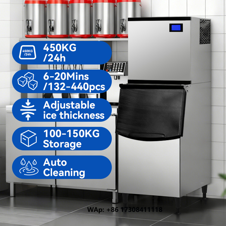 Commercial Ice Maker 200Kg Cube - Máquina de fazer gelo comercial automática