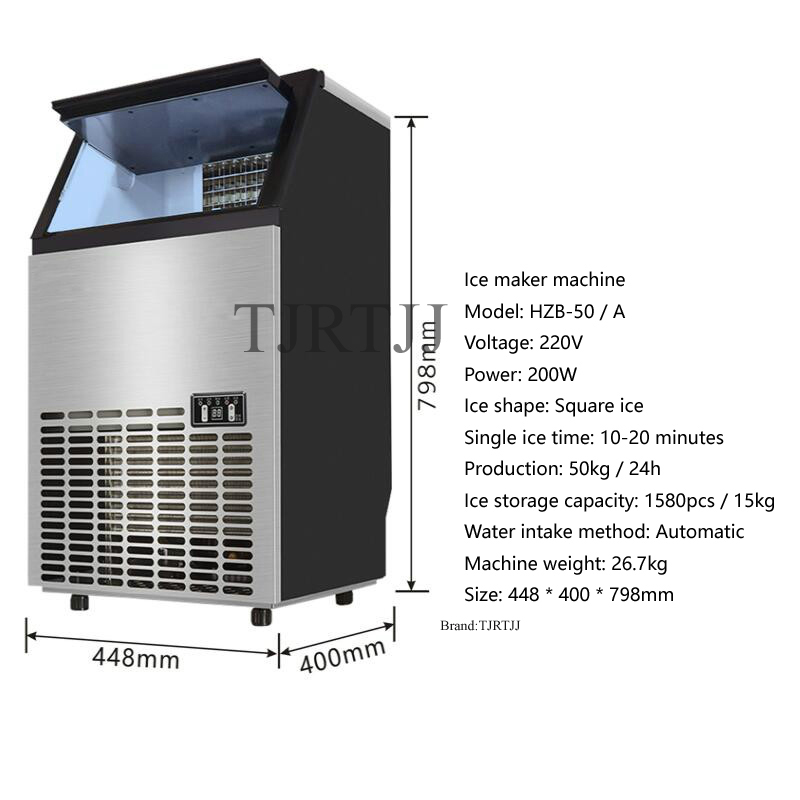Máquina de Gelo Comercial Inte - Commercial Ice Maker Air Cooled avaliação e preço