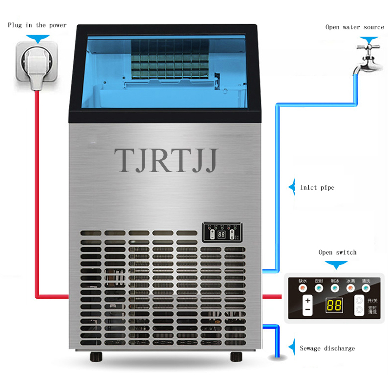 Máquina de Gelo Comercial Inte - Commercial Ice Maker Air Cooled avaliação e preço