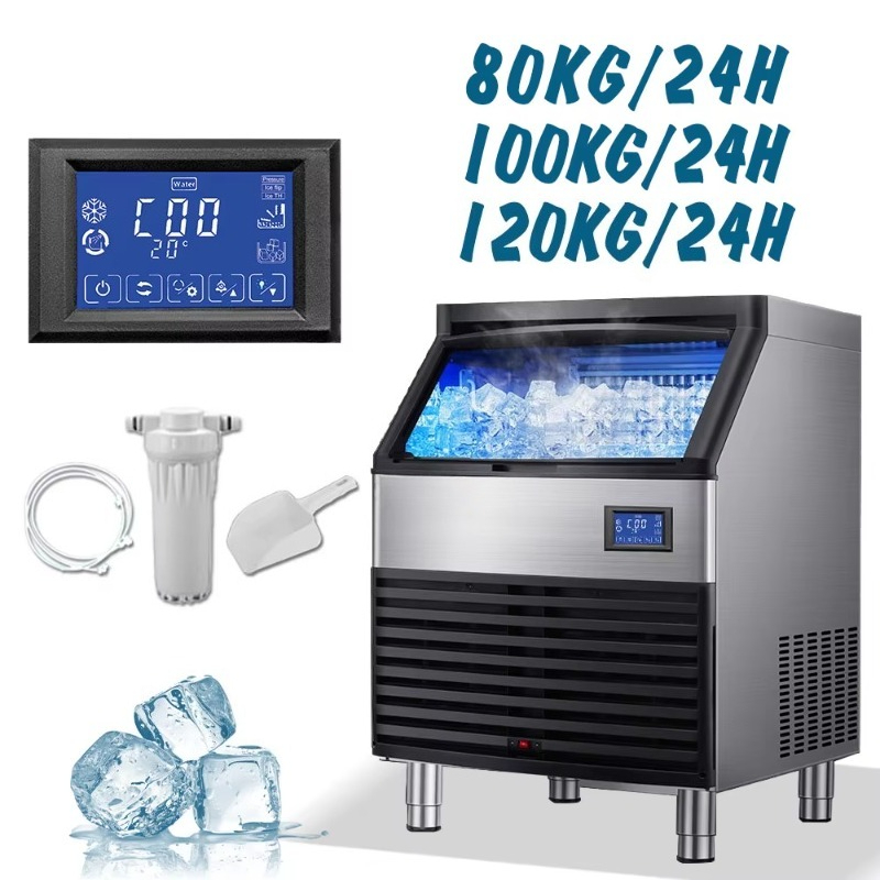 Máquina de Gelo Comercial 100k - Commercial Ice Maker 100Kg avaliação e preço