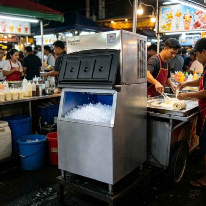 Máquina de Gelo Comercial em A - Block Ice Machine 1 Ton avaliação e preço