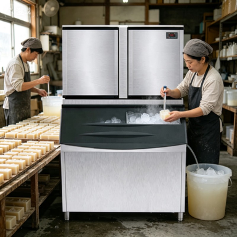 Máquina de Gelo Comercial em A - Block Ice Machine 1 Ton avaliação e preço
