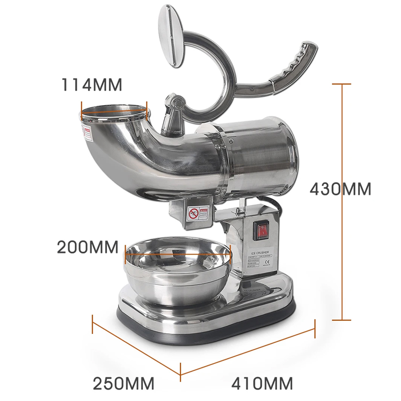 Máquina elétrica de cone de ne - Ice Crusher Machine Commercial avaliação e preço