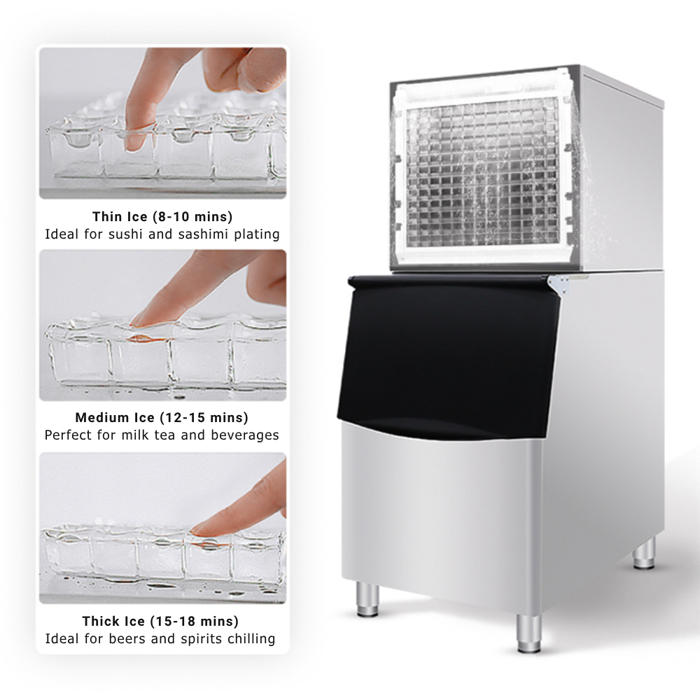 Máquina de Fazer Gelo Comercia - Commercial Ice Maker 200Kg Cube avaliação e preço