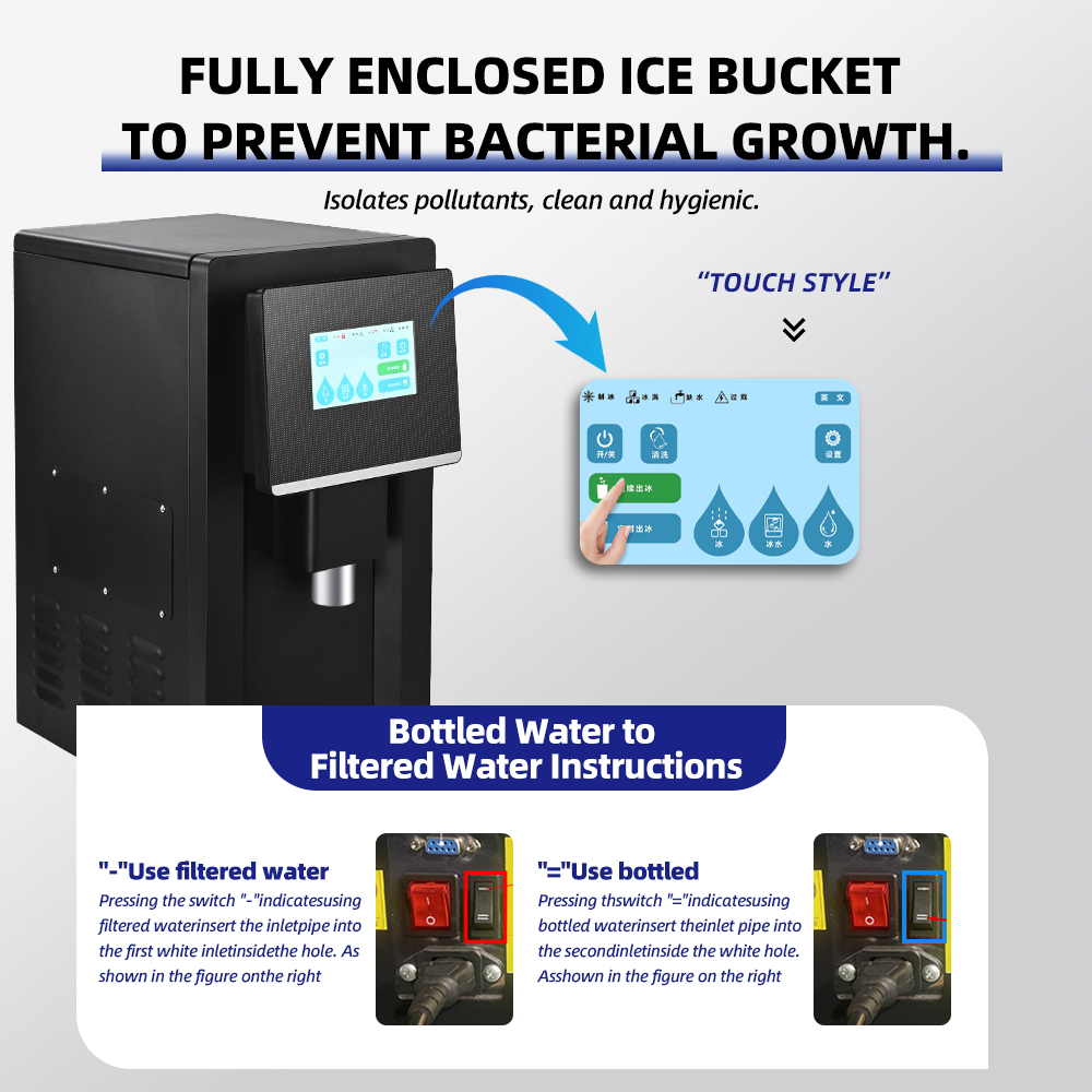 Máquina de Gelo em Cubos Portá - Ice Machine 50Kg Nugget avaliação e preço