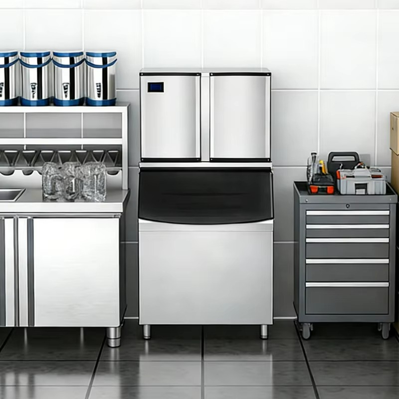 Máquina de Gelo em Cubos de Aç - Commercial Ice Maker 100Kg avaliação e preço
