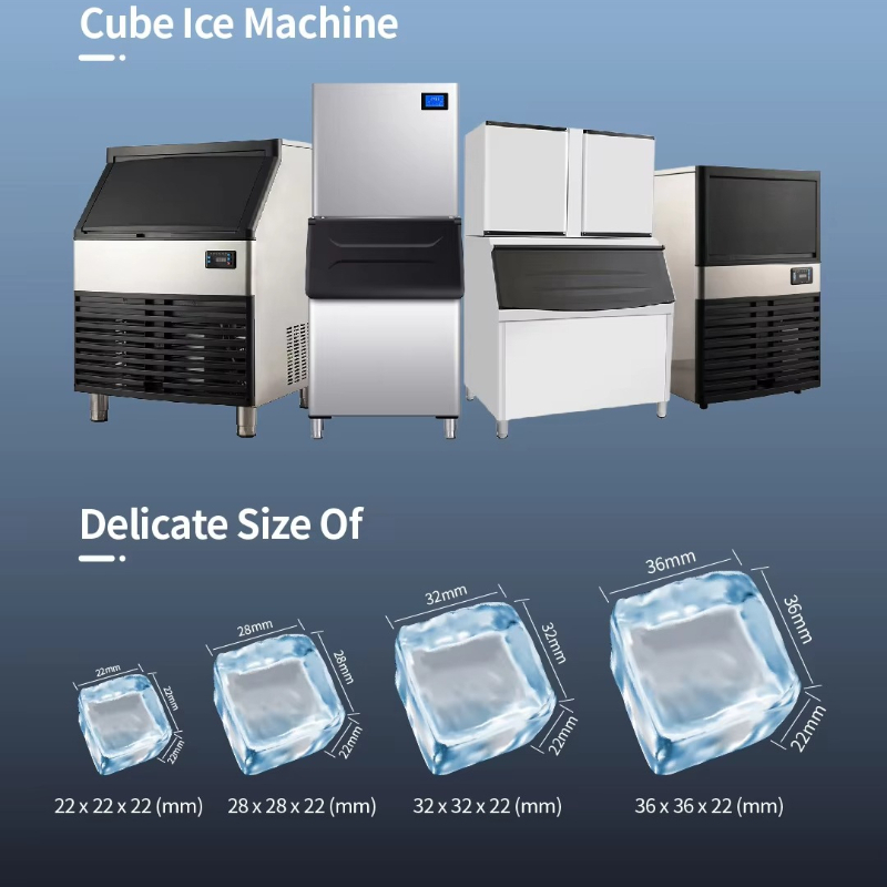 Máquina de Gelo em Cubos de Aç - Commercial Ice Maker 100Kg avaliação e preço