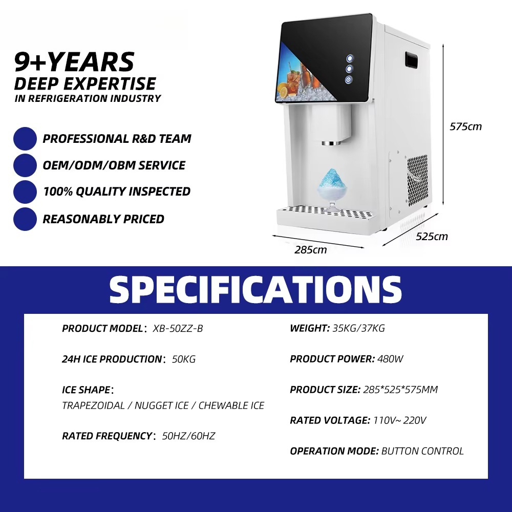 Máquina de Gelo Doméstica de M - Ice Machine 50Kg Nugget avaliação e preço