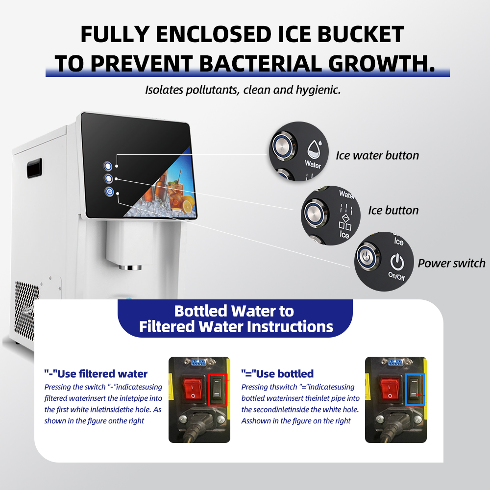 Máquina de Gelo Doméstica de M - Ice Machine 50Kg Nugget avaliação e preço