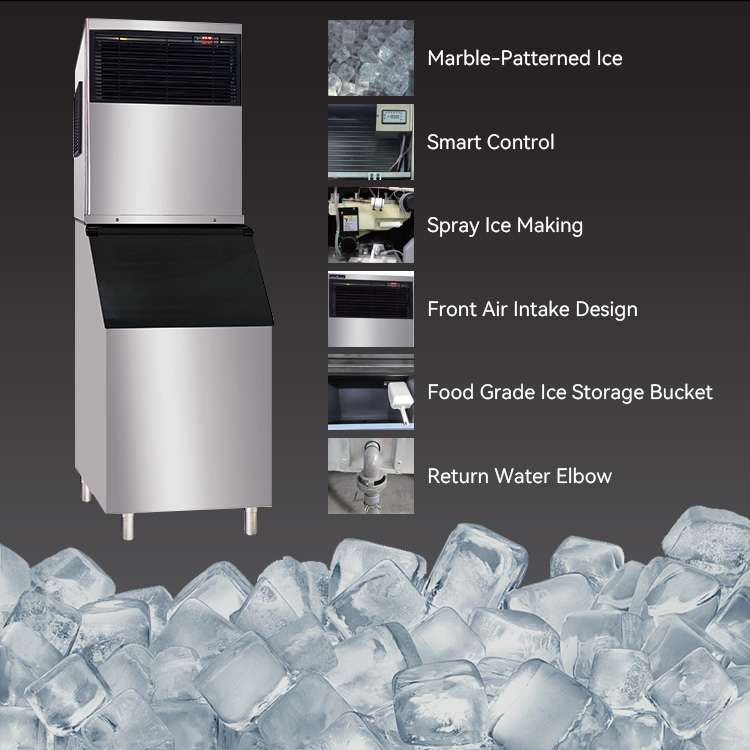 Máquina de Fazer Blocos de Gel - Commercial Ice Maker Air Cooled avaliação e preço