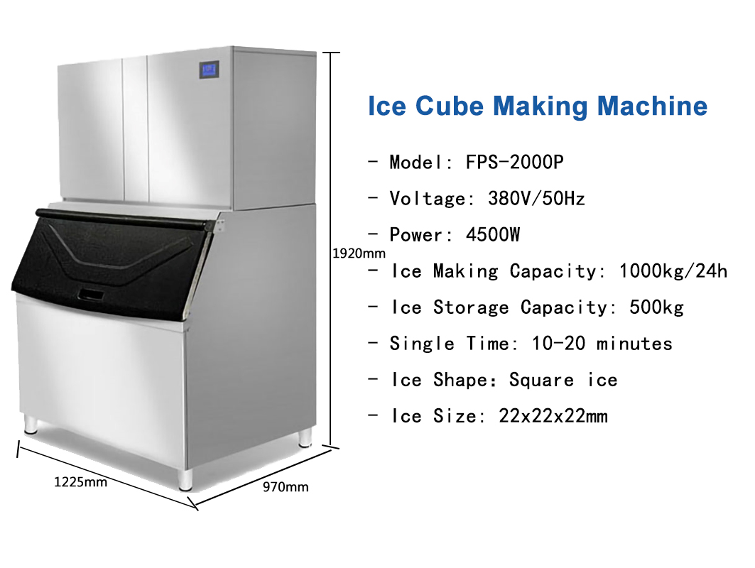 Nova Máquina de Fazer Gelo em  - Block Ice Machine 1 Ton avaliação e preço