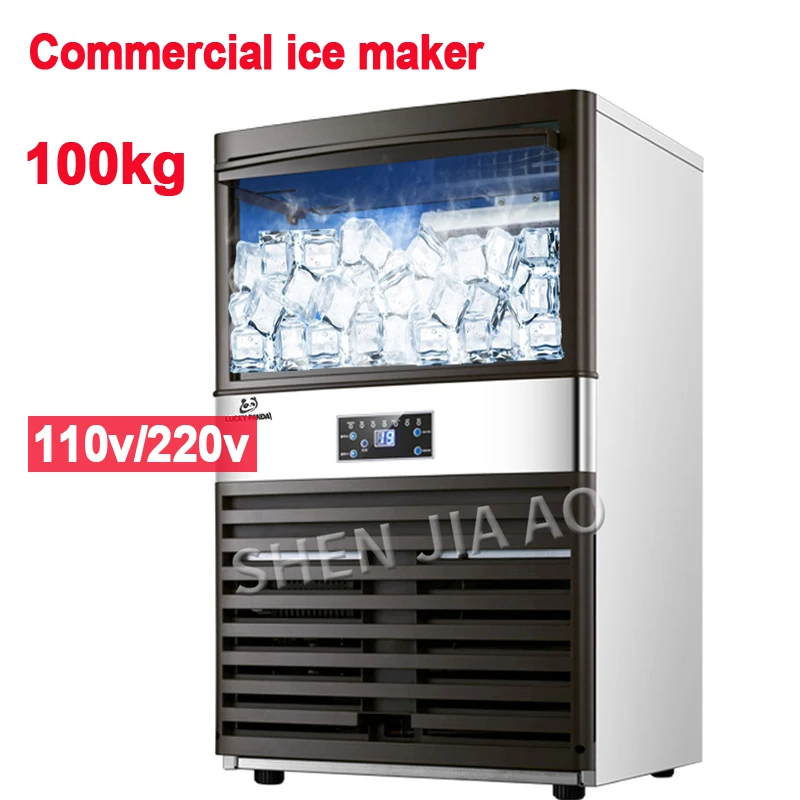 Máquina de Gelo Comercial 110V - Commercial Ice Maker 100Kg avaliação e preço