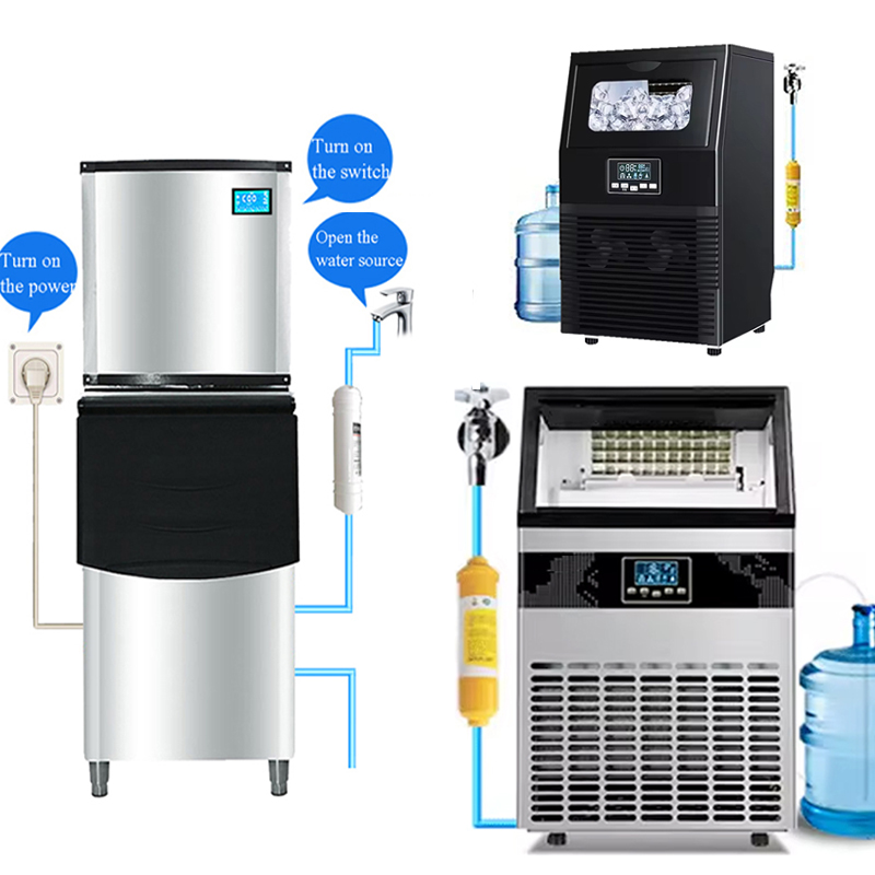 Máquina de gelo em tubos comer - Ice Tube Machine 500Kg avaliação e preço