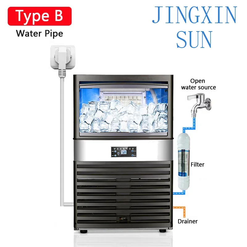 Máquina comercial de fazer gel - Commercial Ice Maker 100Kg avaliação e preço