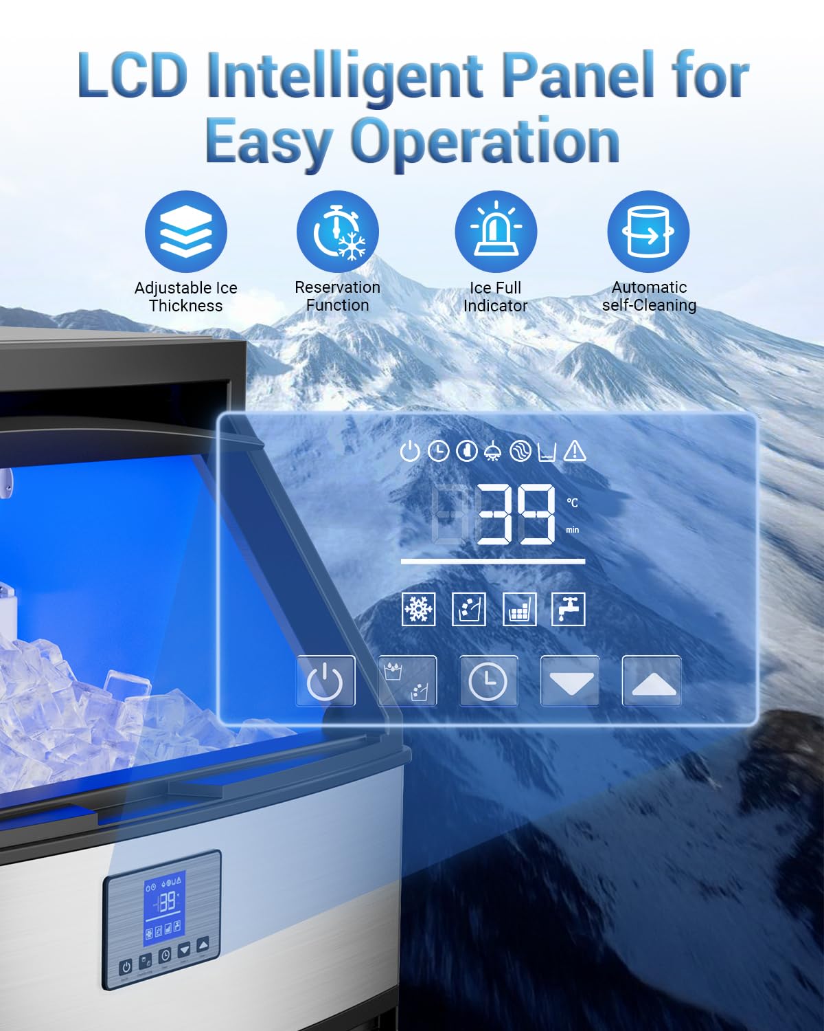 Máquina de Gelo Comercial, Pro - Commercial Ice Maker Air Cooled avaliação e preço