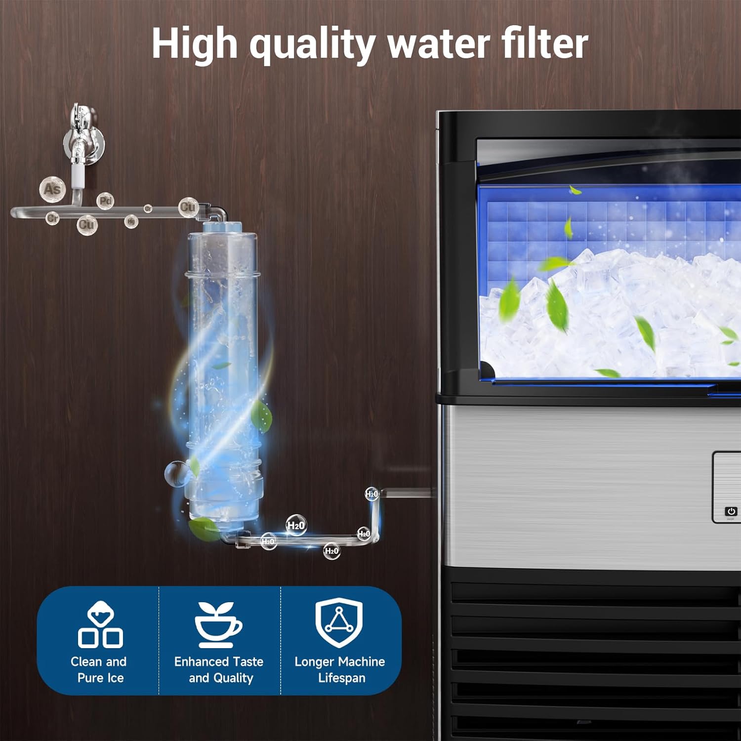 Máquina de Gelo Comercial, Pro - Commercial Ice Maker Air Cooled avaliação e preço