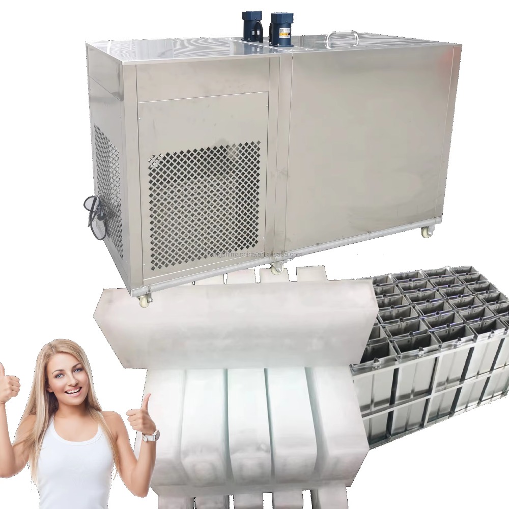 Máquina de Fazer Blocos de Gel - Block Ice Machine 1 Ton avaliação e preço
