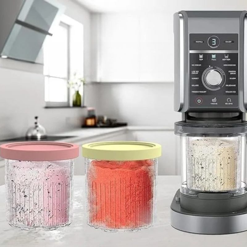 Copos de Armazenamento de Sorv - Countertop Ice Maker Commercial avaliação e preço