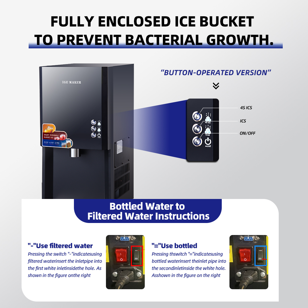 Máquina de Gelo em Cubos Rápid - Ice Machine 50Kg Nugget avaliação e preço
