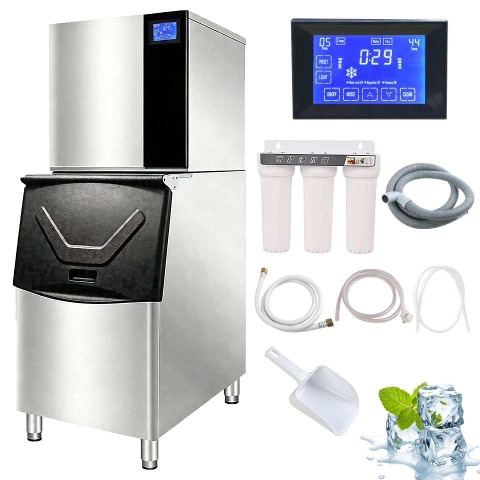 Máquina de Gelo Comercial 500k - Commercial Ice Maker 200Kg Cube avaliação e preço