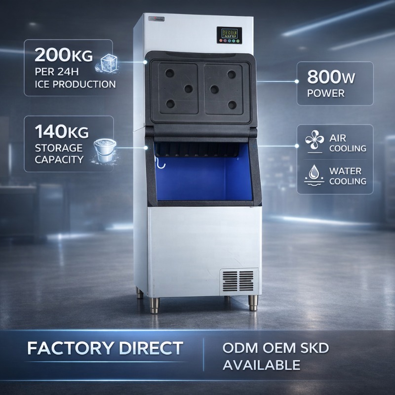 Máquina Industrial de Fazer Ge - Commercial Ice Maker Air Cooled avaliação e preço