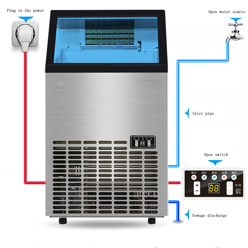 Máquina de Fazer Cubos de Gelo - Ice Maker Machine 25Kg avaliação e preço