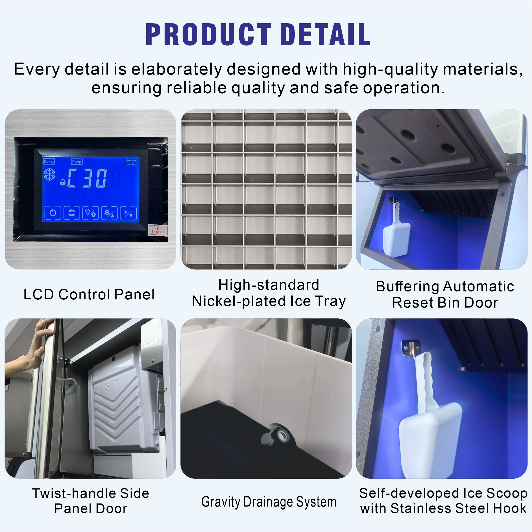 Máquina de Fazer Gelo em Cubos - Commercial Ice Maker 200Kg Cube avaliação e preço