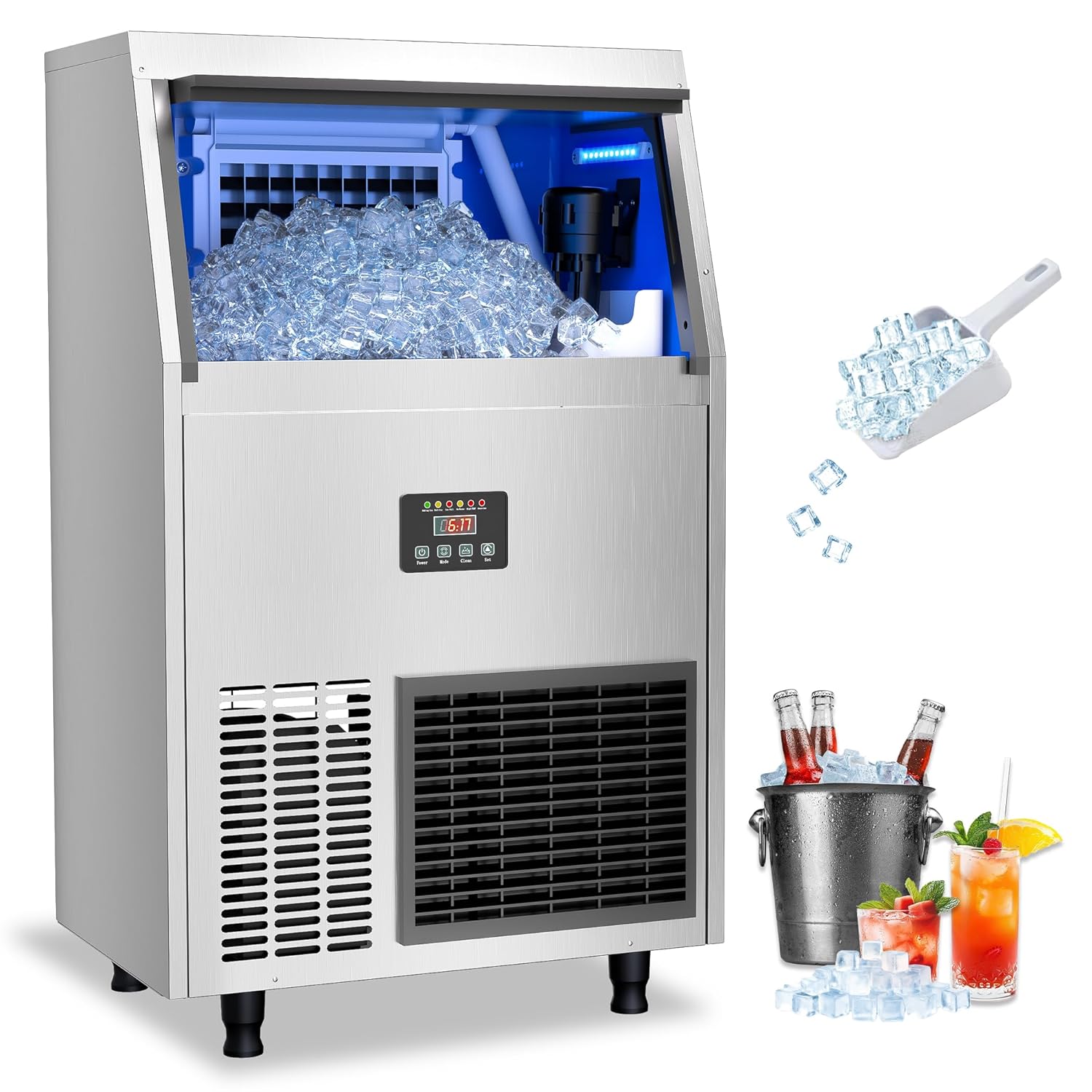 Máquina de Gelo Comercial de 2 - Commercial Ice Maker Air Cooled avaliação e preço