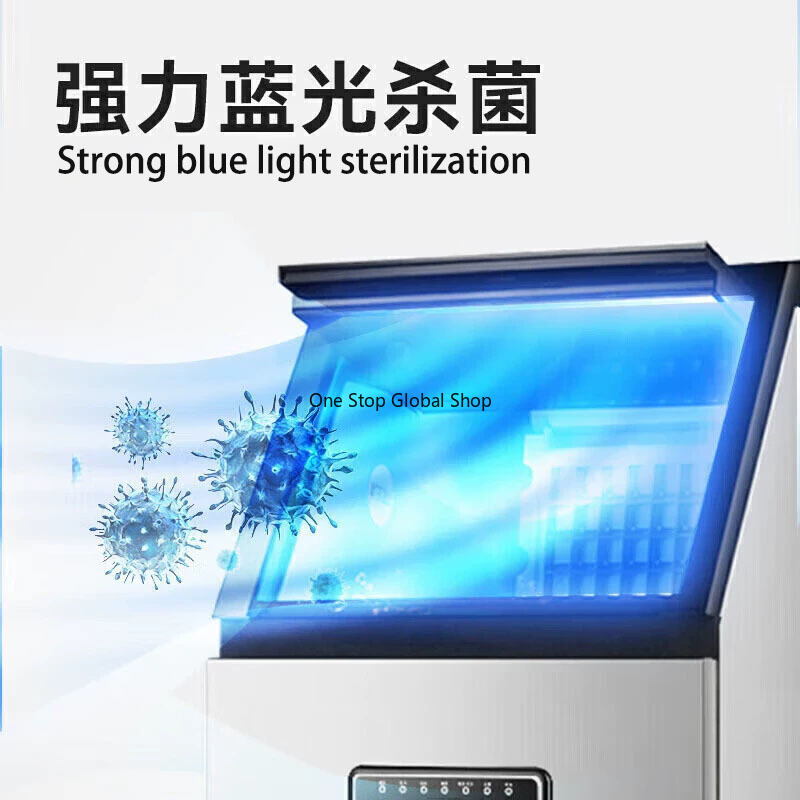 Máquina de Fazer Gelo de 100kg - Commercial Ice Maker 100Kg avaliação e preço