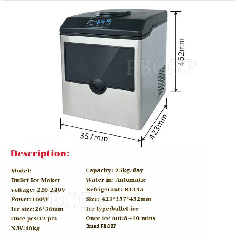 Máquina de fazer cubos de gelo - Ice Maker Machine 25Kg avaliação e preço