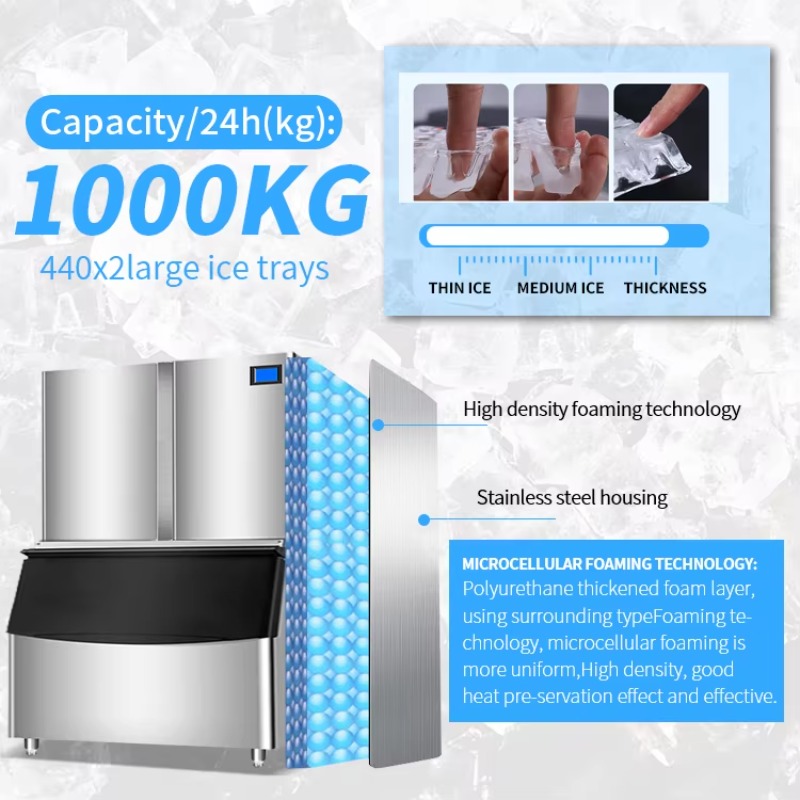 Máquina de Fazer Gelo Portátil - Ice Tube Machine 500Kg avaliação e preço