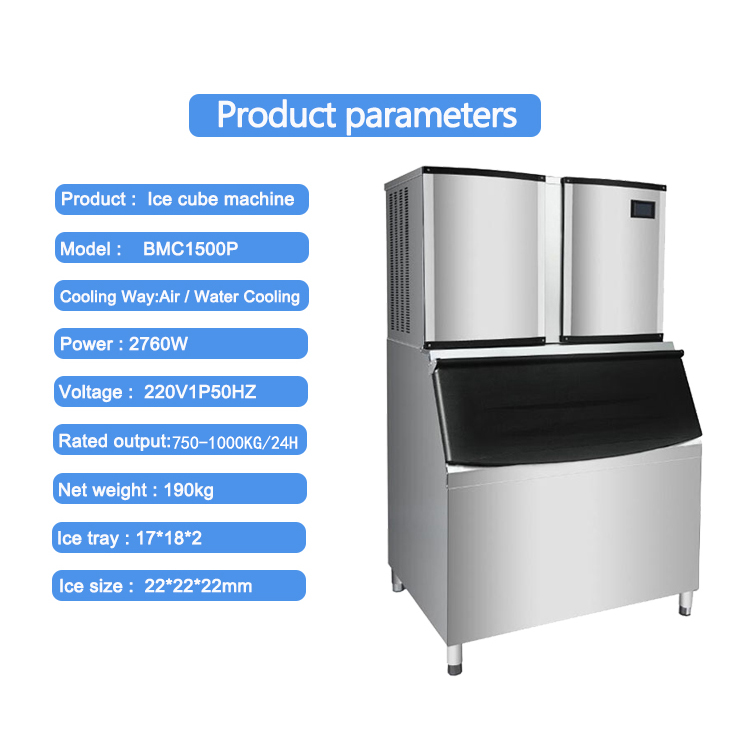 Máquina de Gelo em Cubos Comer - Commercial Ice Maker 100Kg avaliação e preço