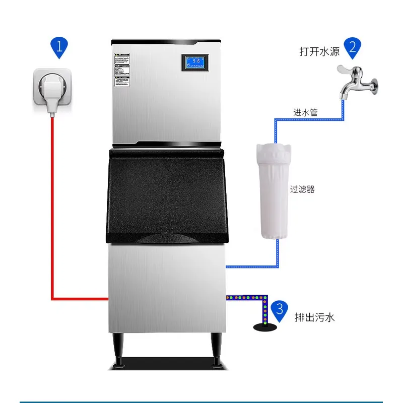 Máquina de Gelo Comercial Tota - Commercial Ice Maker 200Kg Cube avaliação e preço