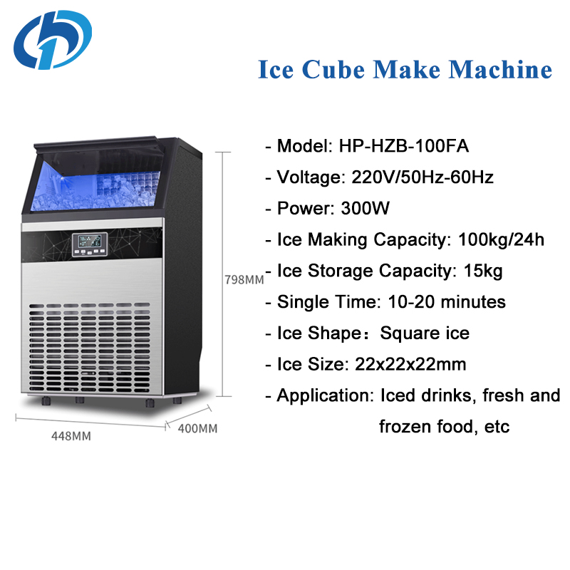 Máquina de Gelo Automática 100 - Commercial Ice Maker 100Kg avaliação e preço